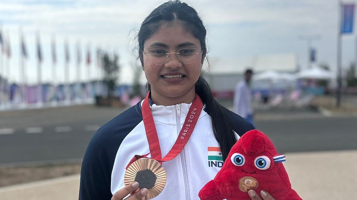 Photo: PCI : Rubina Francis secure bronze medal for India.